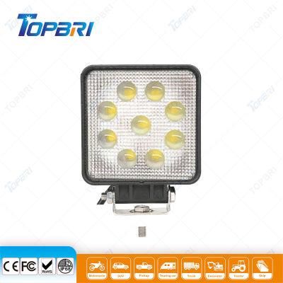 27W Square LED Spot Flood Vehicle Light for 4X4 Offroad
