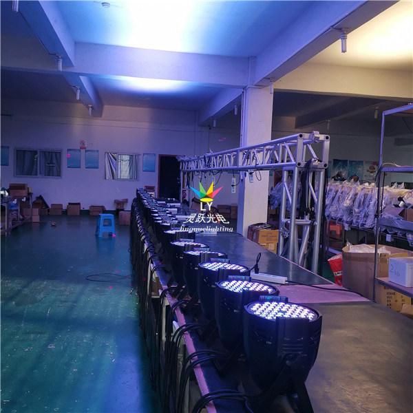 DMX DJ Disco 54PCS 3watt RGB LED Stage PAR Can Lighting