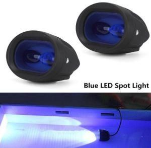 LED Safety Light 20W Oval Eyes Type 6D Lens LED Blue Spotlight Work Lamp for Truck Driving Light Motorcycle Light