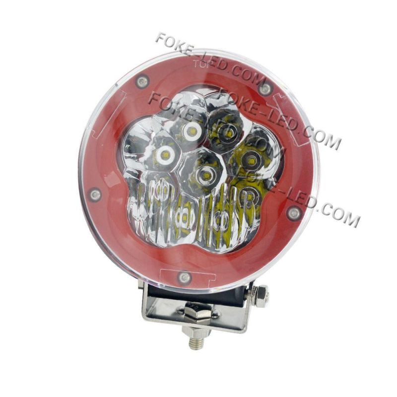 45W Round Projector LED Offroad Work Light Spot Driving Lamp for Offroad ATV SUV Car Truck Boat