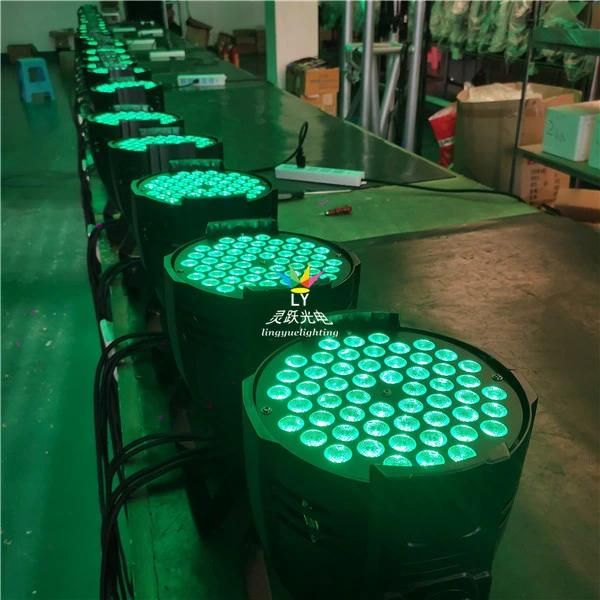 54PCS 3W RGB LED PAR 64 Stage Light for Wedding