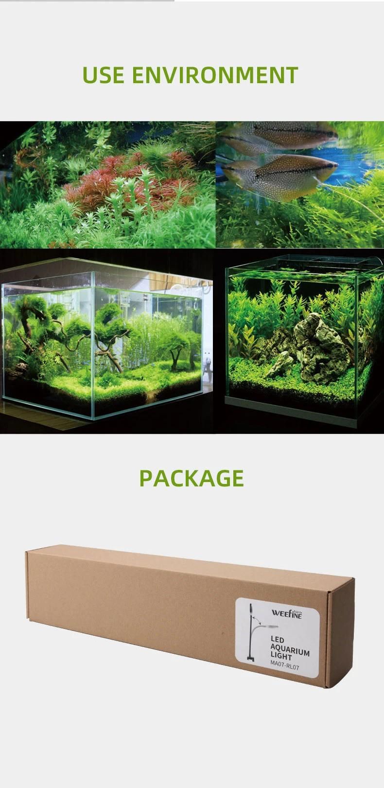 OEM/ODM Mini and Fashion Clip-on Fish Tank LED Aquarium Light & Lamp for Freshwater Plant and Fish with Saving Energy Saving Function (MA07-RL07)