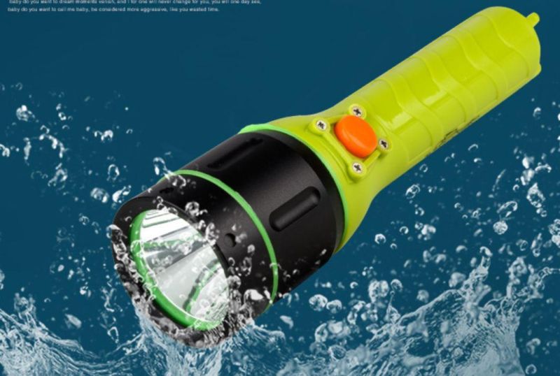 Wholesale Professional Waterproof Torch Lamp Rechargeable Magnetic Switch LED Torch Light Submarine Diving Flashlights Portable LED Underwater Flashlight