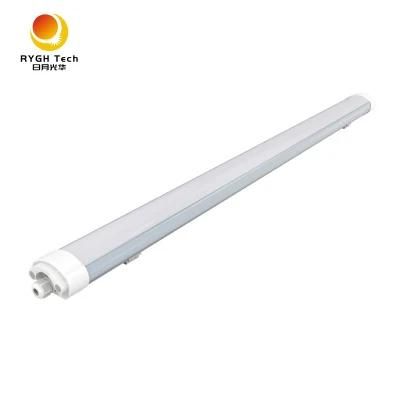 Polycarbonate Diffuser Batten Fitting 4FT 50W LED Vapor Proof Light Fixture