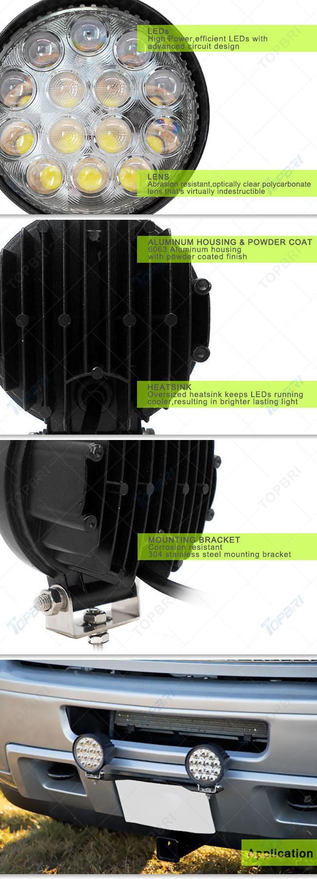 12V 4.5inch Auto Driving Light 42W Offroad LED Work Light