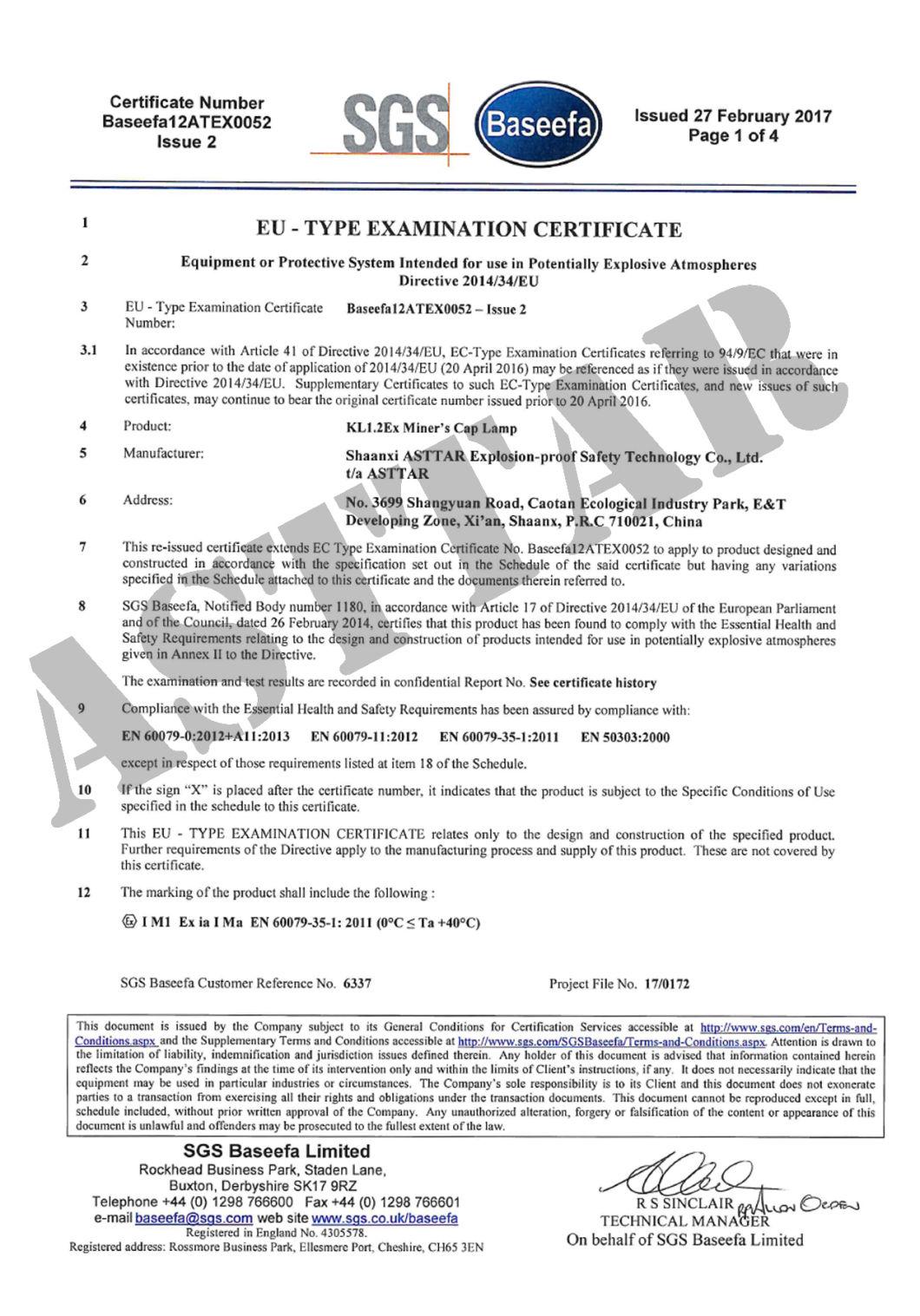 Atex Approved Wireless Mining LED Head Lamp Caplamp Helmet Lamp, LED Hard Hat Lamp, Mining Headlamp, LED Headlight, LED Lighting, Mining Lamp