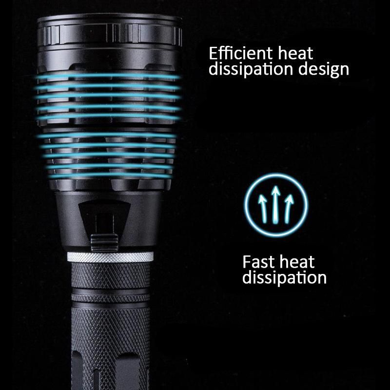 30W Xhp70 LED Aluminum Waterproof Underwater Sea Diving Torch Light