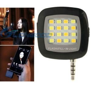 Mini 16 LEDs Portable LED Flash Light for Night Using Selfie (IP6-058)