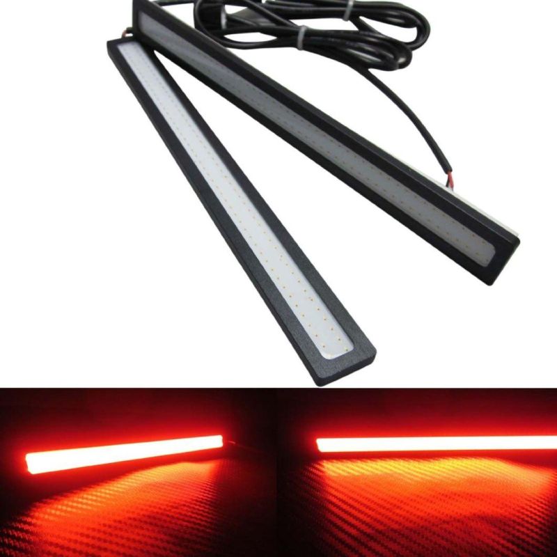 Red Blue White Yellow Color 2 PCS Set Waterproof Aluminum High Power 6W 6000k Xenon Slim COB LED Lamp DRL Daylight Driving Daytime Running Light
