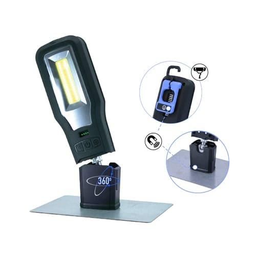 10W LED Magnetic Rechargeable Work Light with Charging Dock