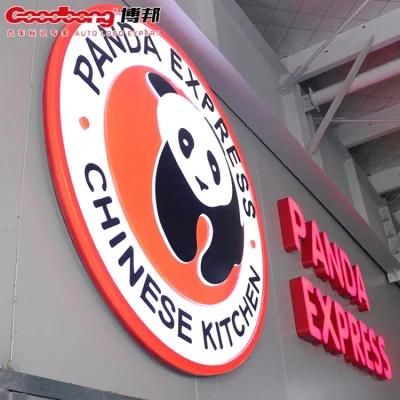 Panda Logo Electronic Signs Acrylic Letter Display Billboard Company Names Advertising Light Box