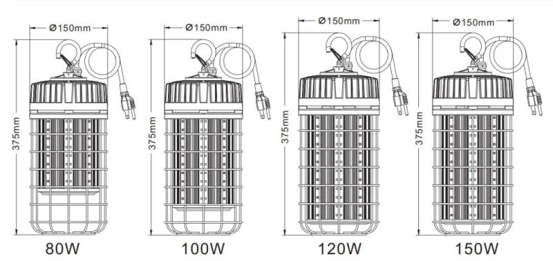 10, 000lm 5000K Daylight White for Warehouse 80W Temporary LED Work Light