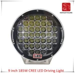 LED Car Light of 9 Inch 185W CREE LED Driving Light for SUV Car LED Offroad Light and LED Work Light