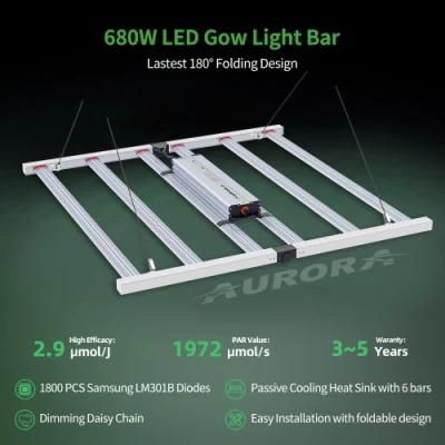 Factory Direct Sales LED Grow Lights 680W Samsung LEDs Full Spectrum LED Grow Light for Commercial Growth