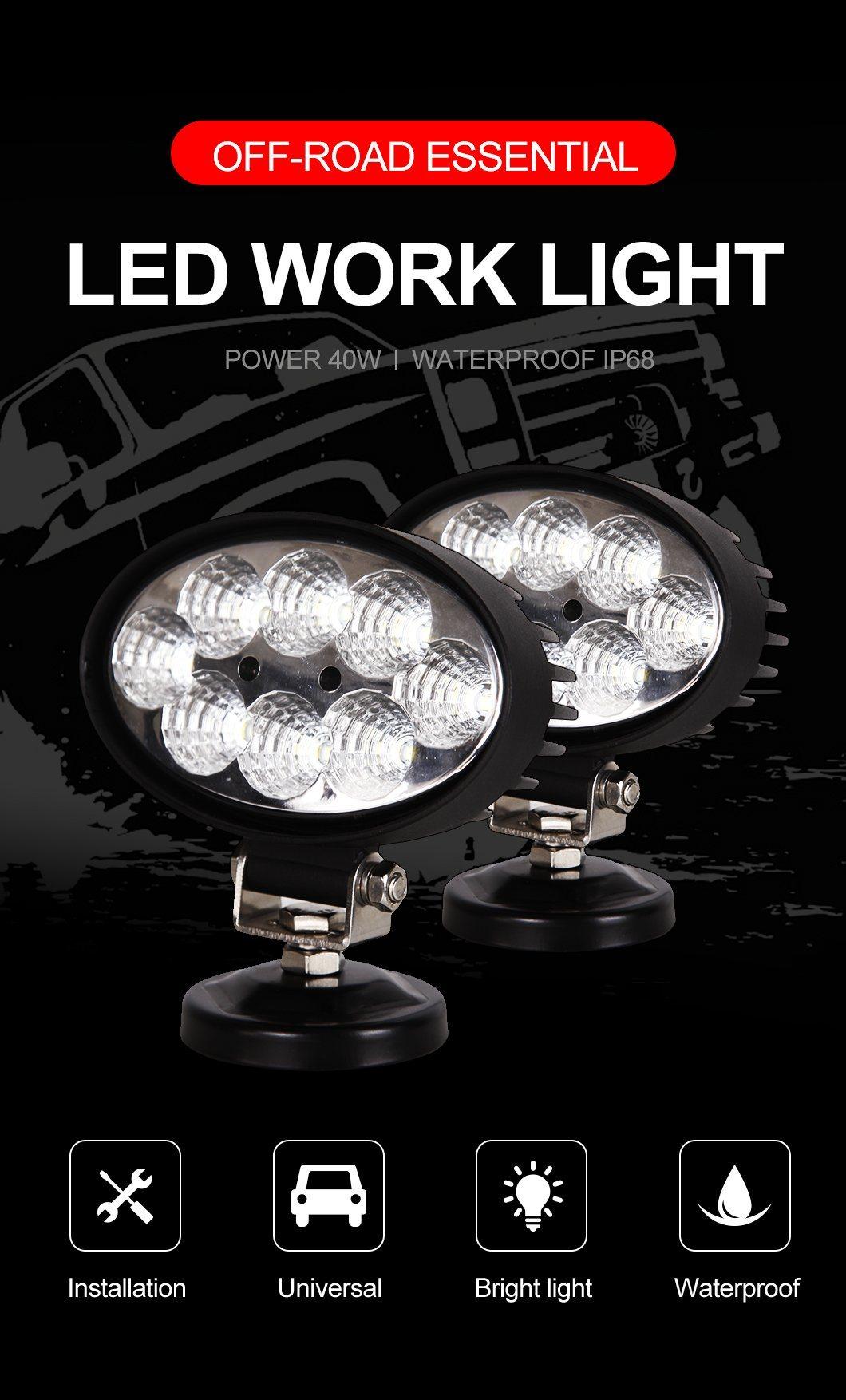 IP68 Waterproof LED Light Bar LED Offroad Work Lights Driving Oval LED Work Light for Offroad Truck