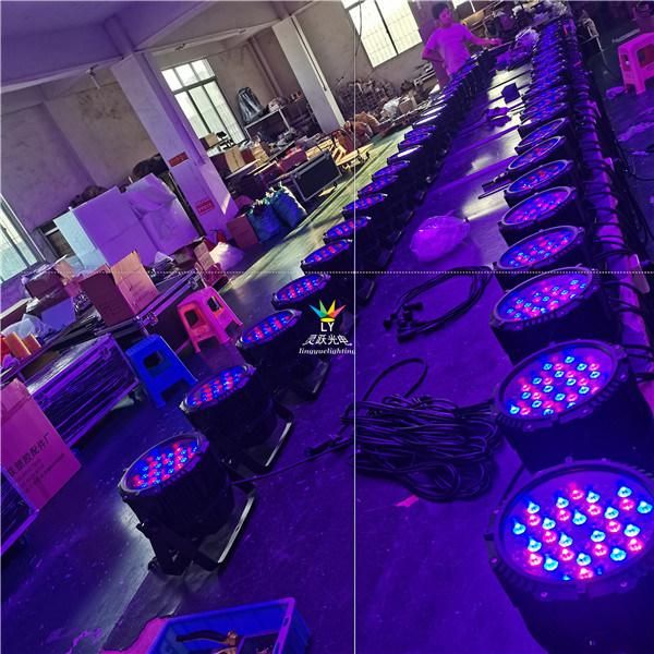 Whtie 54PCS 3W DMX Waterproof LED PAR Can Stage Light