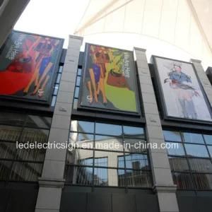LED Waterproof Slim Light Box with Outdoor LED Wall Light Advertising Billboard