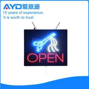 Hidly Square Environmental Protection Hair Cut LED Sign