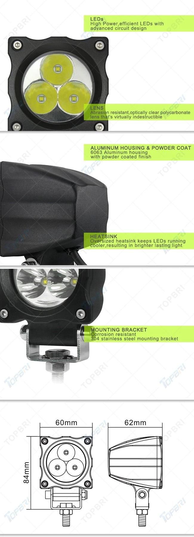 Factory Offer Automobile Round 9W CREE LED Truck Light