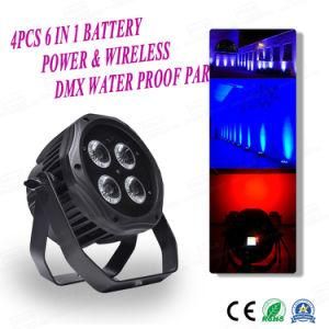 4PCS*15W Christmas Battery Power &amp; Wireless DMX PAR Light