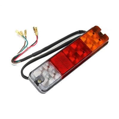 12V-80V 220mm*54mm*28mm Three Colors LED Rear Light with 5 Wires