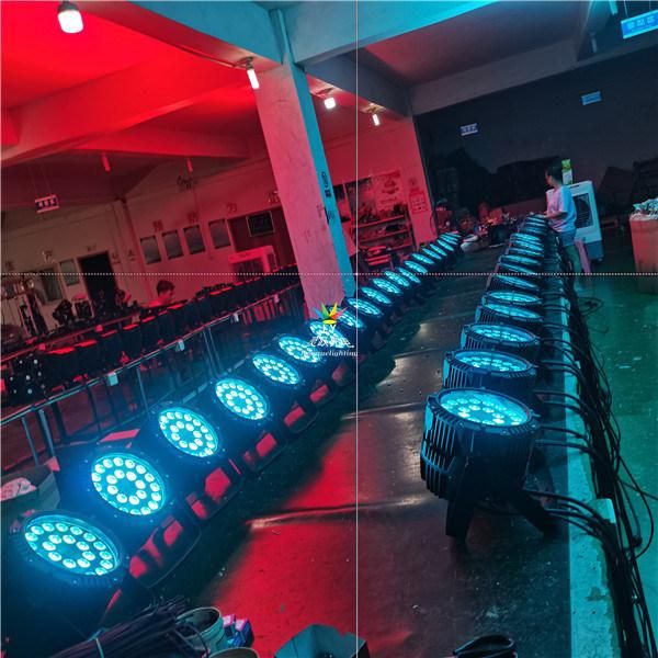 DMX 24X18W Rgbwauv Outdoor Waterproof Super Bright LED PAR Can
