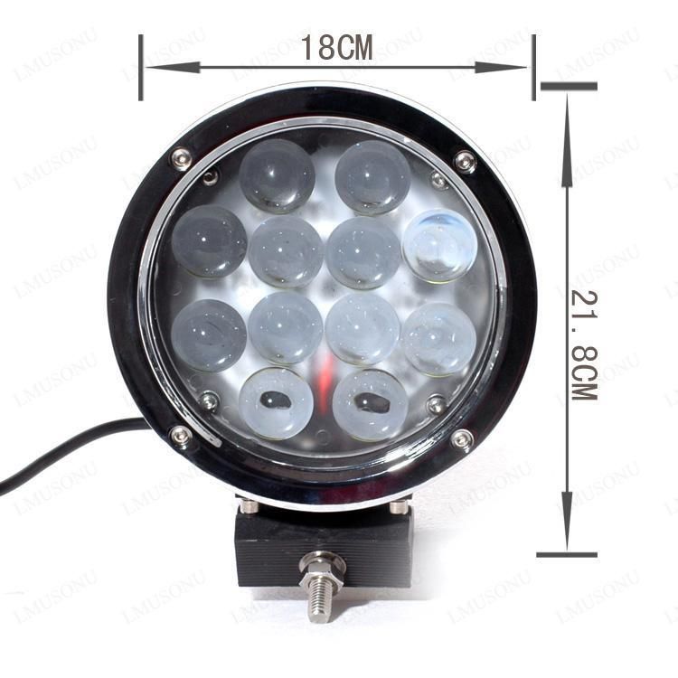 Auto Round 7" Headlight 4X4 CREE Chip LED Working Lamp 60W