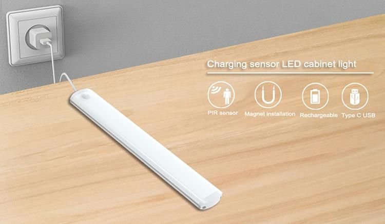 Portable 5V Built-in Battery Wireless Rechargeable LED Cabinet Corner Light China Manufacturer