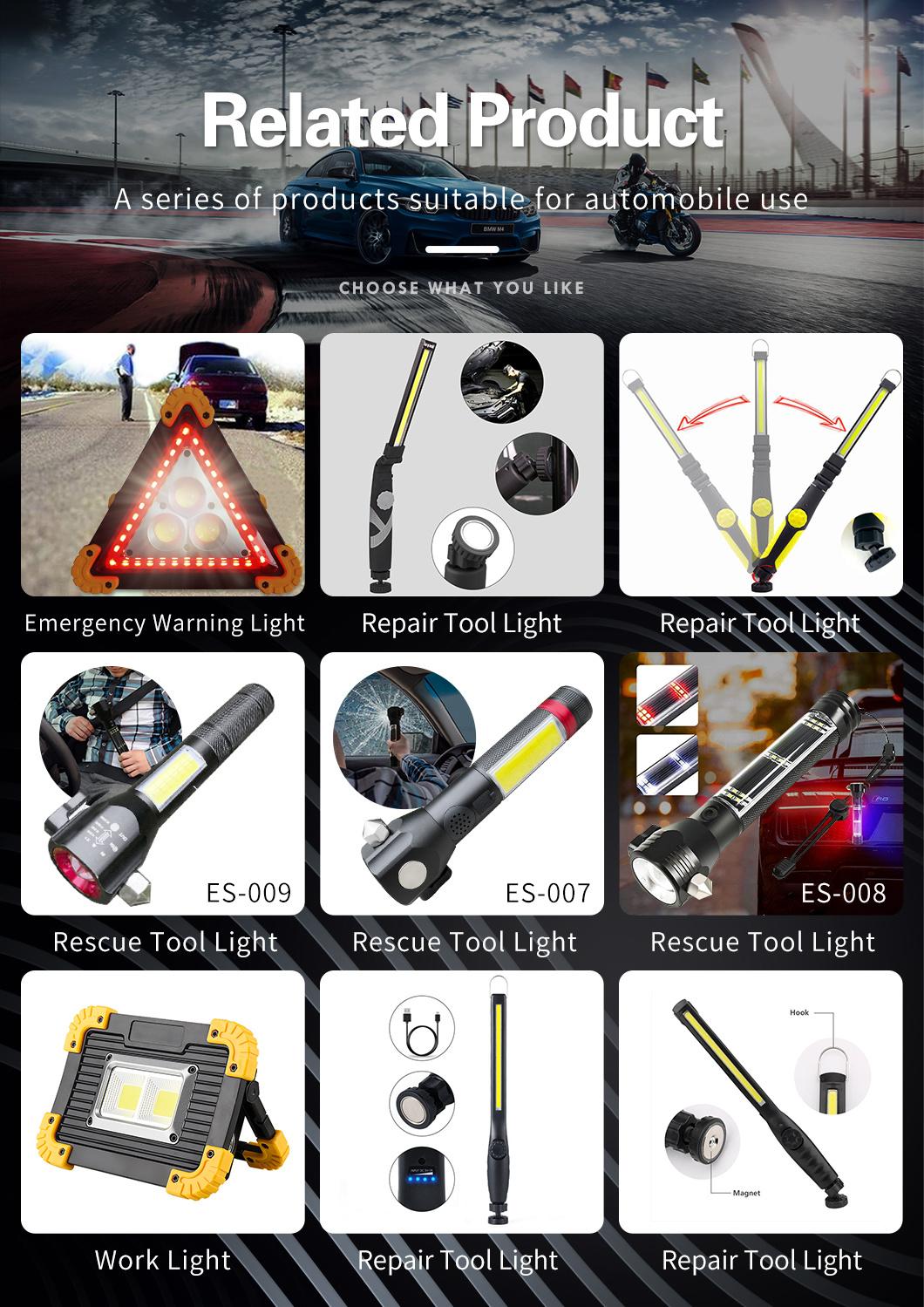 IP65 Water Proof Outdoor 2 Heads 200W 16000lm Foldable LED Emergency Work Flood Light Lamp with Telescopic Tripod and Hand Holder