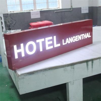 Customized Double Side Acrylic Aluminium Frame LED Illuminated Light Box