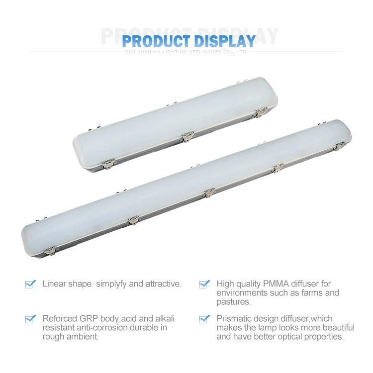 IP65 Tri-Proof LED Light for Supermarket, Lighting Fixture