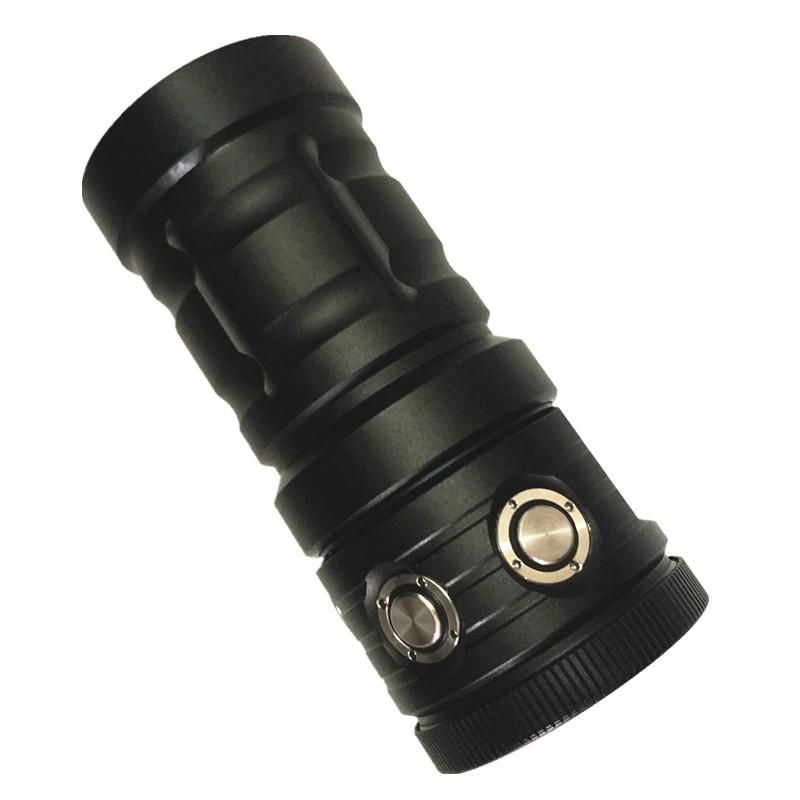 Built-in Battery Underwater Photography Fill Light Waterproof Video Torch COB Diving Flashlight