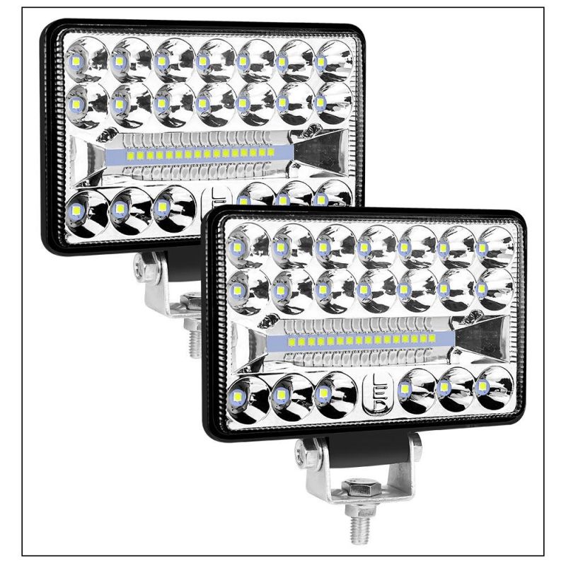 Dxz 4inch 36LED 108W Spot Flood Combo LED Driving Fog Light Truck 4X4 Auto Square Lamp Car LED Work Light