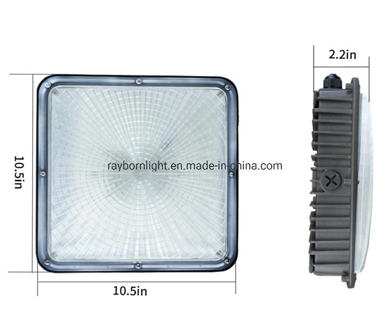 Recessed Pendant 100W 80W LED Canopy Light for Gas Station Lighting