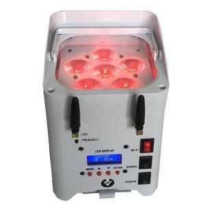 6X12W RGBWA UV Battery &amp; Wireless Uplight