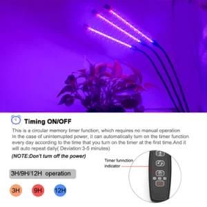 Top Sell in Amazon 360 Degree Adjustable Gooseneck Grow Light Lamp 18W