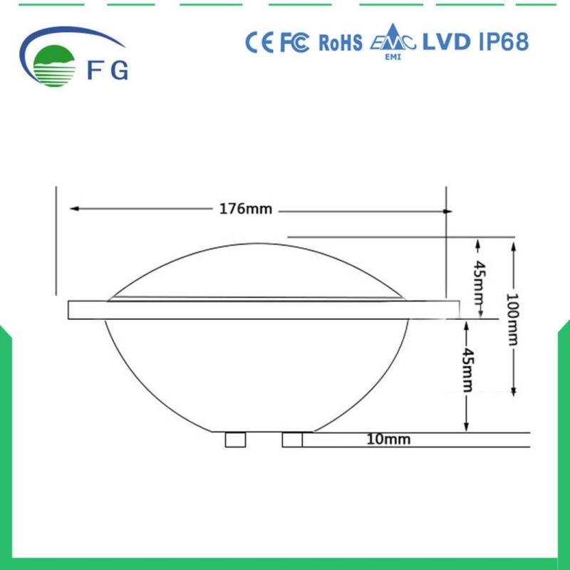 AC12V 18W Single Color Pool Lamp LED PAR56 with IP68