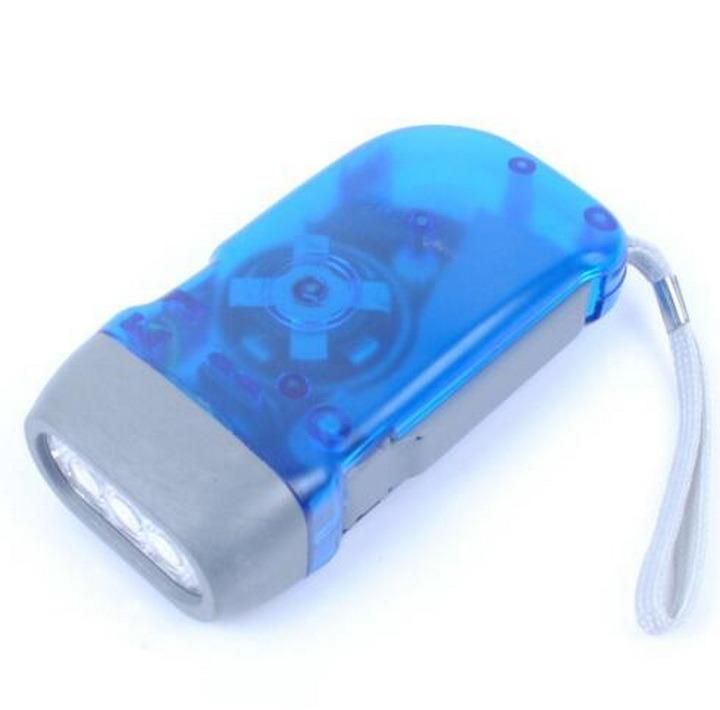 Mini Environmental Protection 3 LED Hand Press Power Generation Flashlight