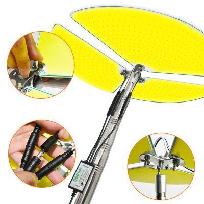 360 Light OEM Emergency Lighting COB Lamp Board Telescopic Metal Rod Lantern Outdoor Camping LED Lights