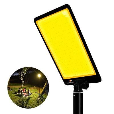 COB Telescopic Rod Camping Lights DC 12V Outdoor Portable Dual Color Camp LED Lantern Light
