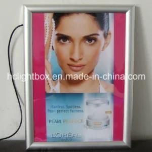 Snap Open Frame Slim Light Box with Aluminum Frame for Advertising