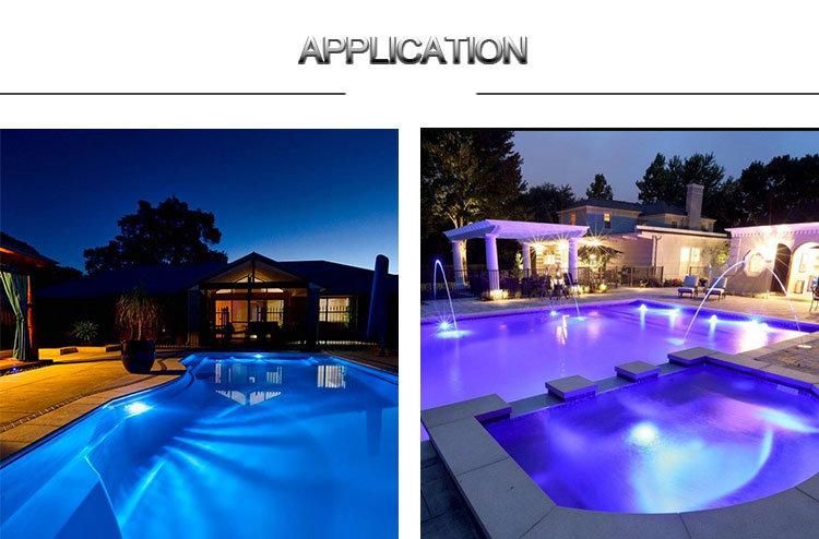 2022 IP68 12V AC Color Changing Underwater Led Pool Lights Par56 Slim Swimming Pool Light