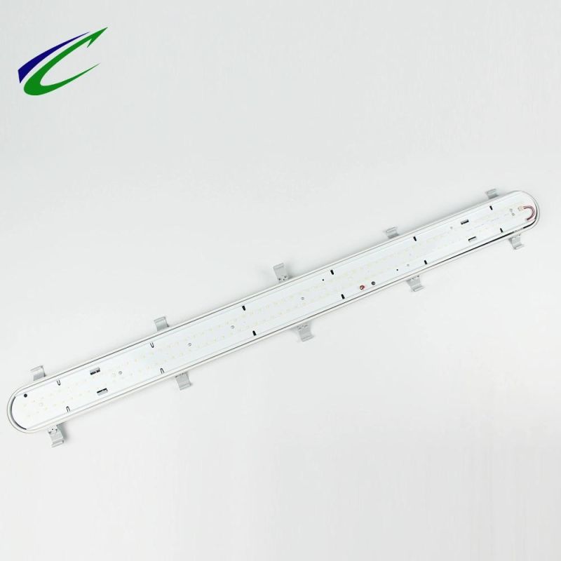 LED Water Proof Light Tri Proof Outdoor with Microwave Sensor and Emergency Function Underground Parking
