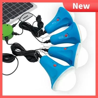 Portable Solar System Lights Kit with Remot Control IP55 Waterproof