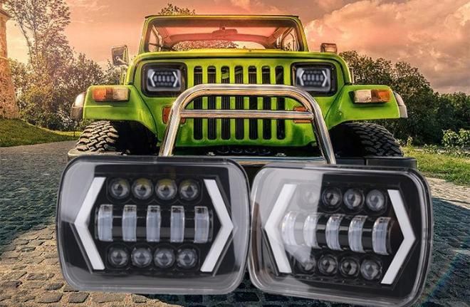 60W Jeep Cherokee 213 Headlight Assembly Wrangler Yj Herax Modified 7 Inch LED Headlight Lens Headlight