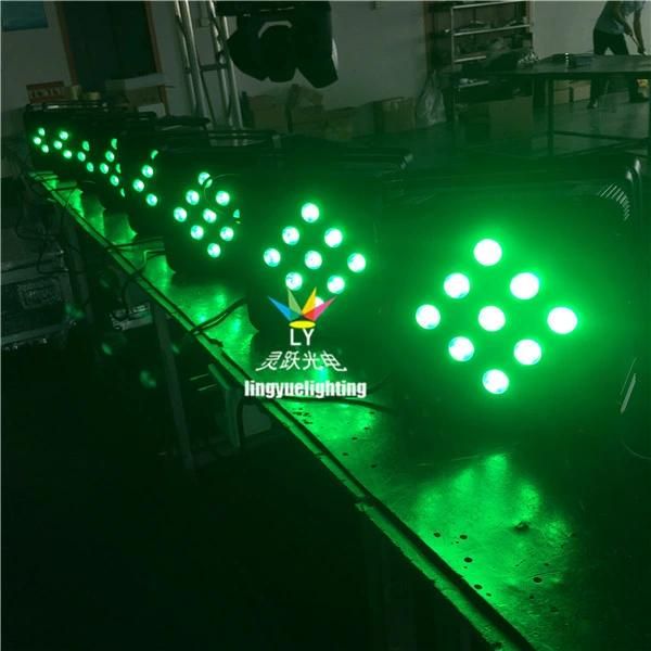 DJ Lighting Battery Powered 9X12W Stage Flat LED PAR