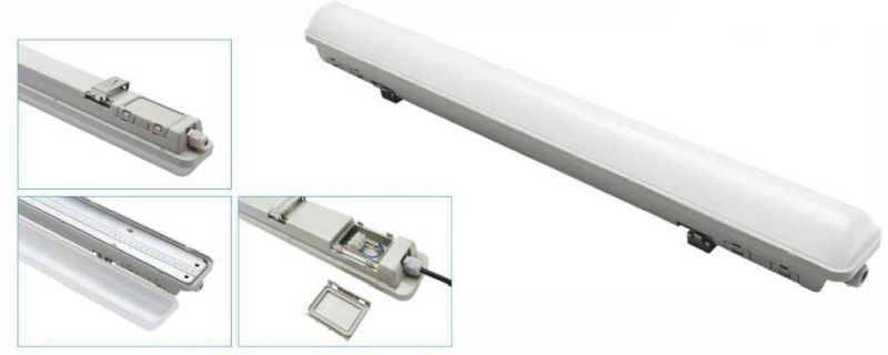 LED Fixed Luminaire LED Outdoor Wall Light Triproof LED Lighting 0.6m 1.2m 1.5m LED Strip SMD Plate Underground Parking