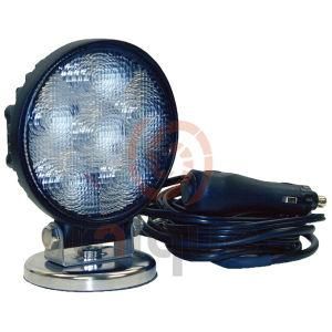 Close Flood Beam LED Work Lamps with Magnetic Base &amp; Cigarette Plug