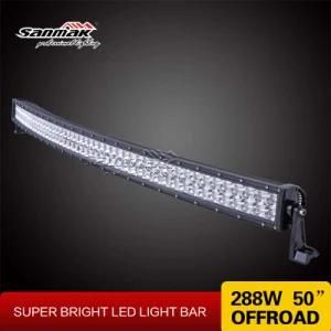288W Double Row Curved Light 50inch CREE LED Light Bar