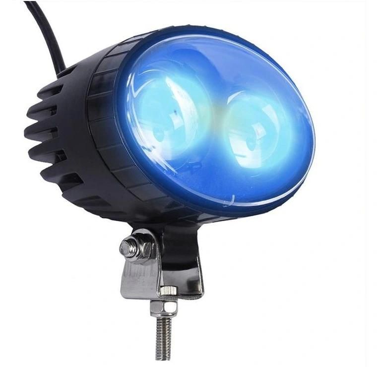 LED Light Waterproof Screw 4D 80V LED 10W Blue Spot Forklift Light LED Work Light